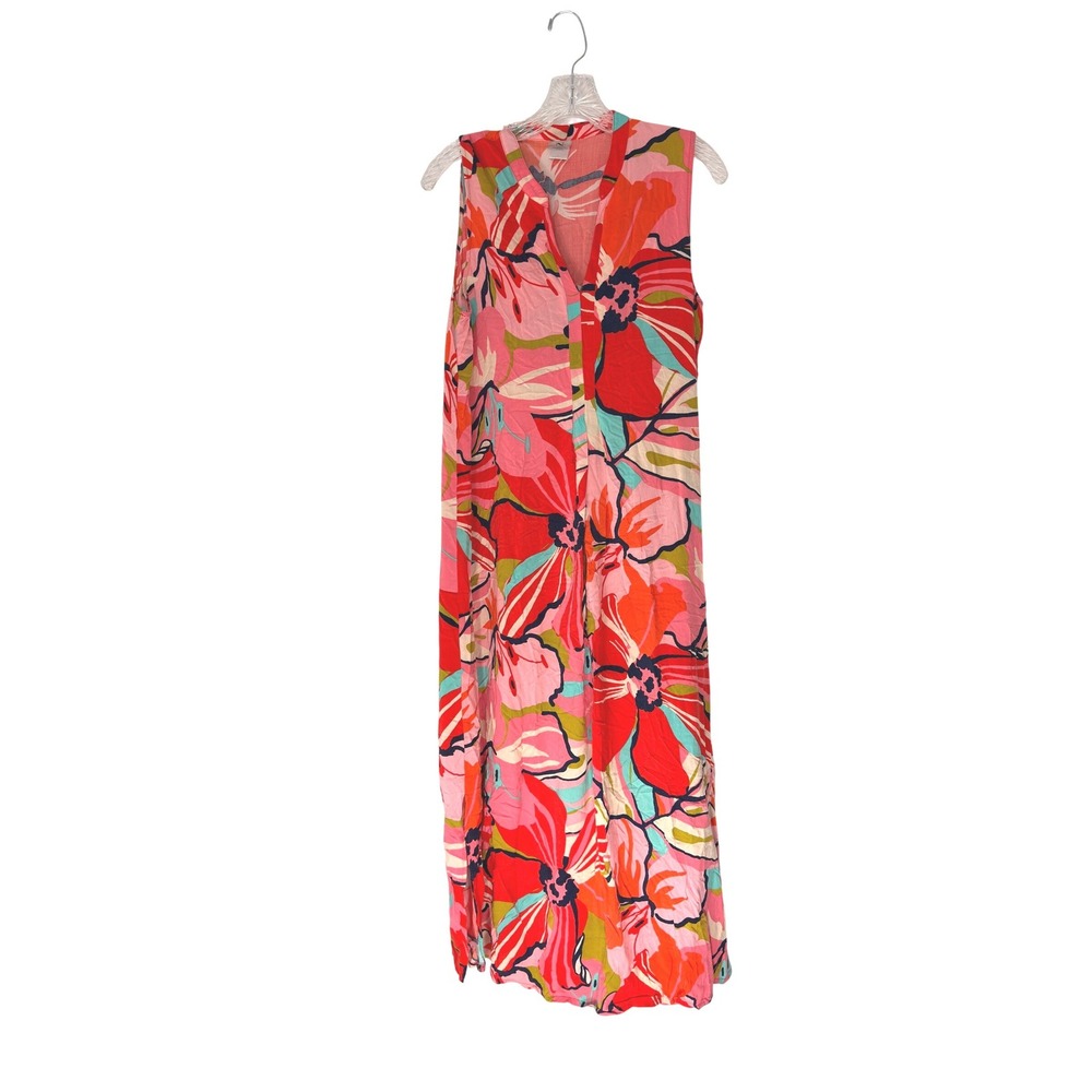 Natori Maxi Dress Floral Colorful Sleevelessโ Feminine Dainty Resort Medium